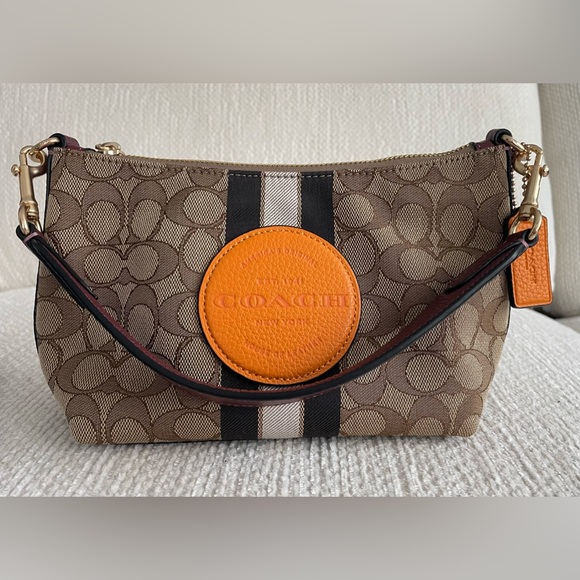 Coach Handbags - Coach Dempsey Shoulder Bag In Signature Jacquard With Stripe And Patch